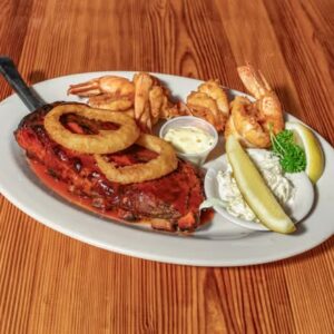 Baby Back Ribs (Pork) & Fried Shrimp at Sammy's Fish Box